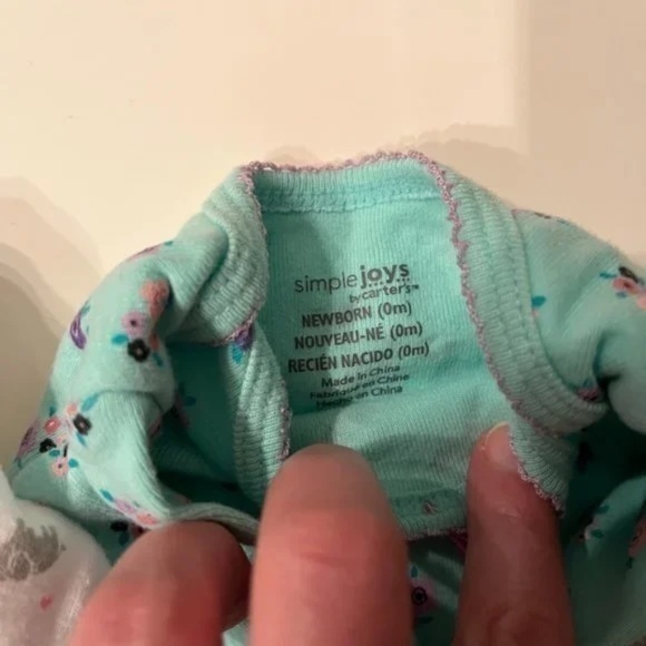 Sleep Gowns - TWO Newborn Simply Joys by Carters Sleep Gowns (0‎ Months) - Picture 3 of 3